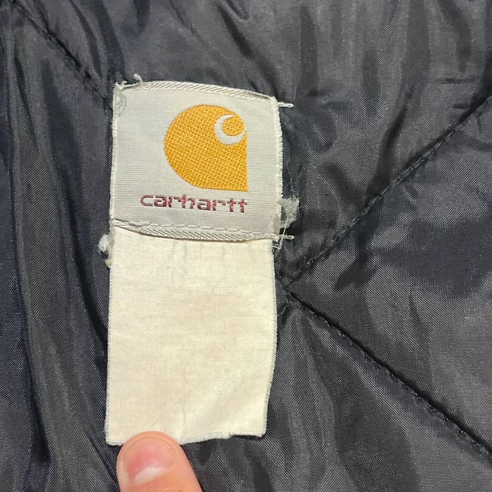 Carhartt Jacket Arctic Chore XXL Green Faded Distressed Workwear Vintage 90s - Picture 9 of 14